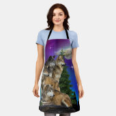 Wolf en Maan Schort (Gedragen)