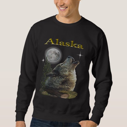 wolf en maan trui (Voorkant)