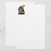 Wolf en Moon Briefpapier (Voorkant / Achterkant)