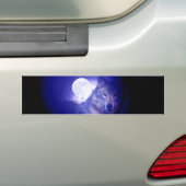 Wolf en Moon Bumpersticker (Op auto)