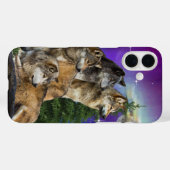 Wolf en Moon Case-Mate iPhone Case (Achterkant (horizontaal))