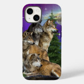 Wolf en Moon Case-Mate iPhone Case (Achterkant)