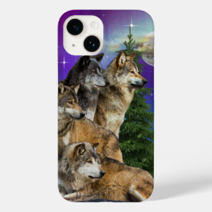 Wolf en Moon Case-Mate iPhone 14 Hoesje