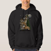 Wolf en Moon Hoodie (Voorkant)