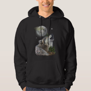 Wolf en Moon Hoodie