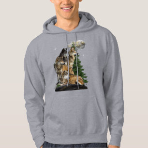 Wolf en Moon Hoodie