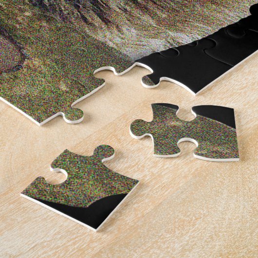 Wolf en Moon Legpuzzel (Zijkant)