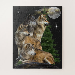 Wolf en Moon Legpuzzel