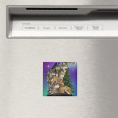 wolf en Moon Magneet (Insitu (Vaatwasser))