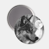 Wolf en Moon Magneet (Voorkant / Achterkant)