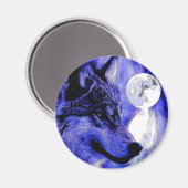 Wolf en Moon Magneet (Voorkant / Achterkant)