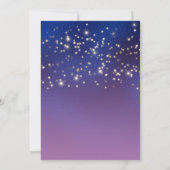 Wolf en Moon Silhouet Onder de sterren Kaart (Achterkant)