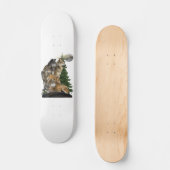 Wolf en Moon Skateboard (Voorkant)