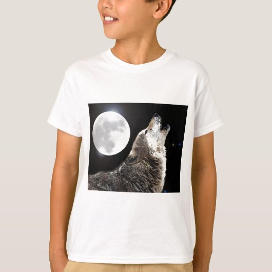 Wolf en Moon T-shirt (Voorkant)