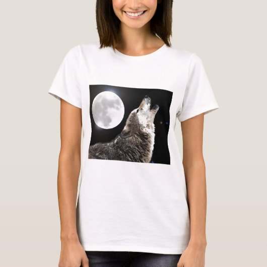 Wolf en Moon T-shirt (Voorkant)