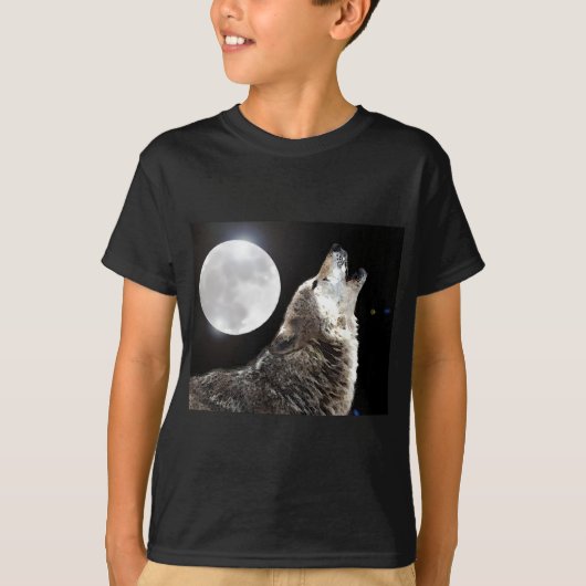 Wolf en Moon T-shirt (Voorkant)