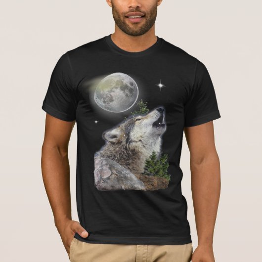 Wolf en Moon T-shirt (Voorkant)