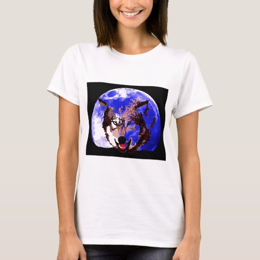 Wolf en Moon T-shirt (Voorkant)