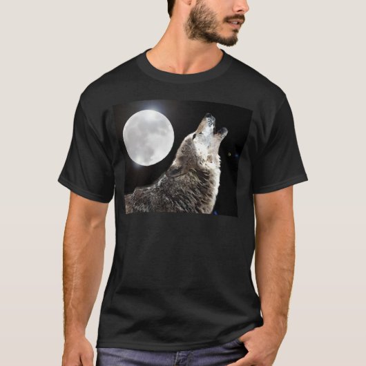 Wolf en Moon T-shirt (Voorkant)