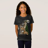 Wolf en Moon T-shirt (Voorkant volledig)