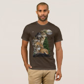 Wolf en Moon T-shirt (Voorkant volledig)
