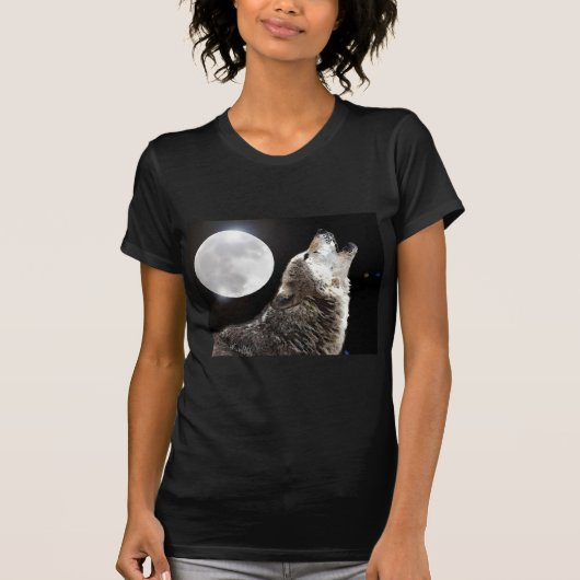 Wolf en Moon T-shirt (Voorkant)