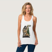 Wolf en Moon Tanktop (Volledige Voorkant)