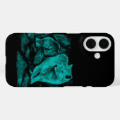 Wolf en Raven in de nacht Case-Mate iPhone Case (Achterkant (horizontaal))