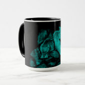 Wolf en Raven in de nacht Mok (Voorkant links)