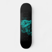 Wolf en Raven in de nacht Skateboard (Voorkant)