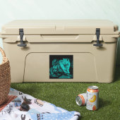 Wolf en Raven in de nacht Sticker (Koeler)