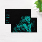 Wolf en Raven in de nacht Visitekaartjes (Bureau)