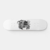 Wolf en Raven met Schedel Skateboard (Horizontaal)
