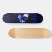 Wolf en Raven met volle maan Skateboard (Horizontaal)