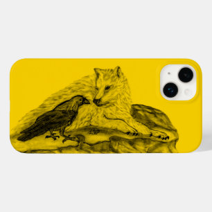 Wolf en Raven, zwart en geel Case-Mate iPhone 14 Plus Hoesje
