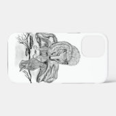 Wolf en Raven, zwart-wit Case-Mate iPhone Case (Achterkant (horizontaal))