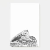 Wolf en Raven, zwart-wit Post-it® Notes (Voorkant)