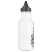 Wolf en Raven, zwart-wit Waterfles (Links)