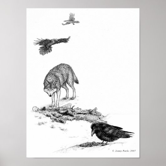 Wolf en Ravens Prints (Voorkant)