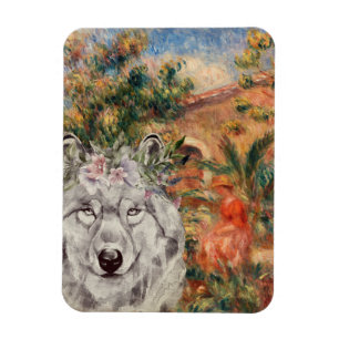 Wolf en Renoir's Farmhouse Magneet