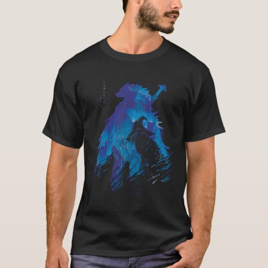 Wolf en The Whitchch L.Version Blaid en Ranni Elde T-shirt (Voorkant)
