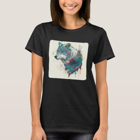 Wolf en Wolven Mannen Vrouwen Kinder 8 T-shirt (Voorkant)