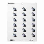 wolf etiket (Full Sheet)