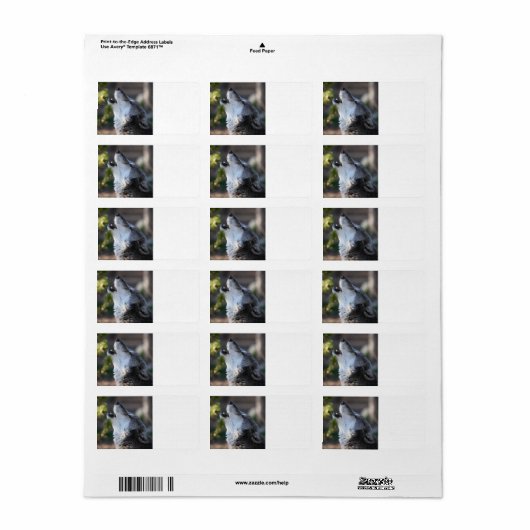 wolf etiket (Full Sheet)