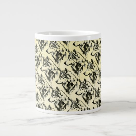 Wolf Extra Grote Beker (Voorkant)