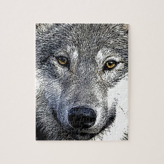 Wolf Eyes Artwork Legpuzzel (Verticaal)