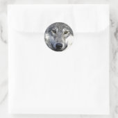 Wolf Eyes Artwork Ronde Sticker (Tas)