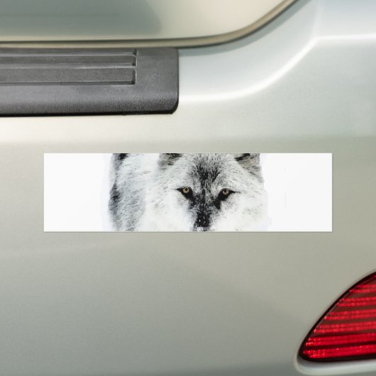 Wolf Eyes Bumpersticker (Op auto)