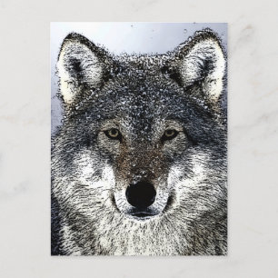 Wolf Eyes Feestdagenkaart