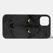 Wolf Eyes II (gele ogen) - grijs Case-Mate iPhone Case (Achterkant (horizontaal))
